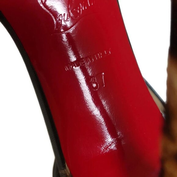 CHRISTIAN LOUBOUTIN - Multi Patent Leather Leather Unborn Calf 177-081225 - Picture 6 of 6